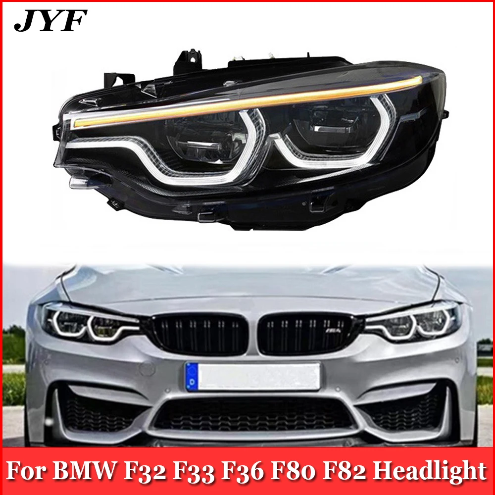 Car Head Lamps For BMX 4Series F32 F33 F36 F80 F82 Upgrade M3 M4 LCI Style LED Turn Fog Front Light Accessories Plug And Play