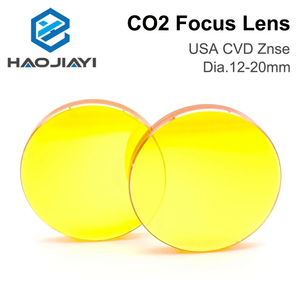 CO2 Focus Lens USA CVD ZnSe 12 15 18 19.05 20 FL 38.1 50.8 63.5 76.2 101.6 127mm Lens for CO2 Laser Engraving & Cutting Machine