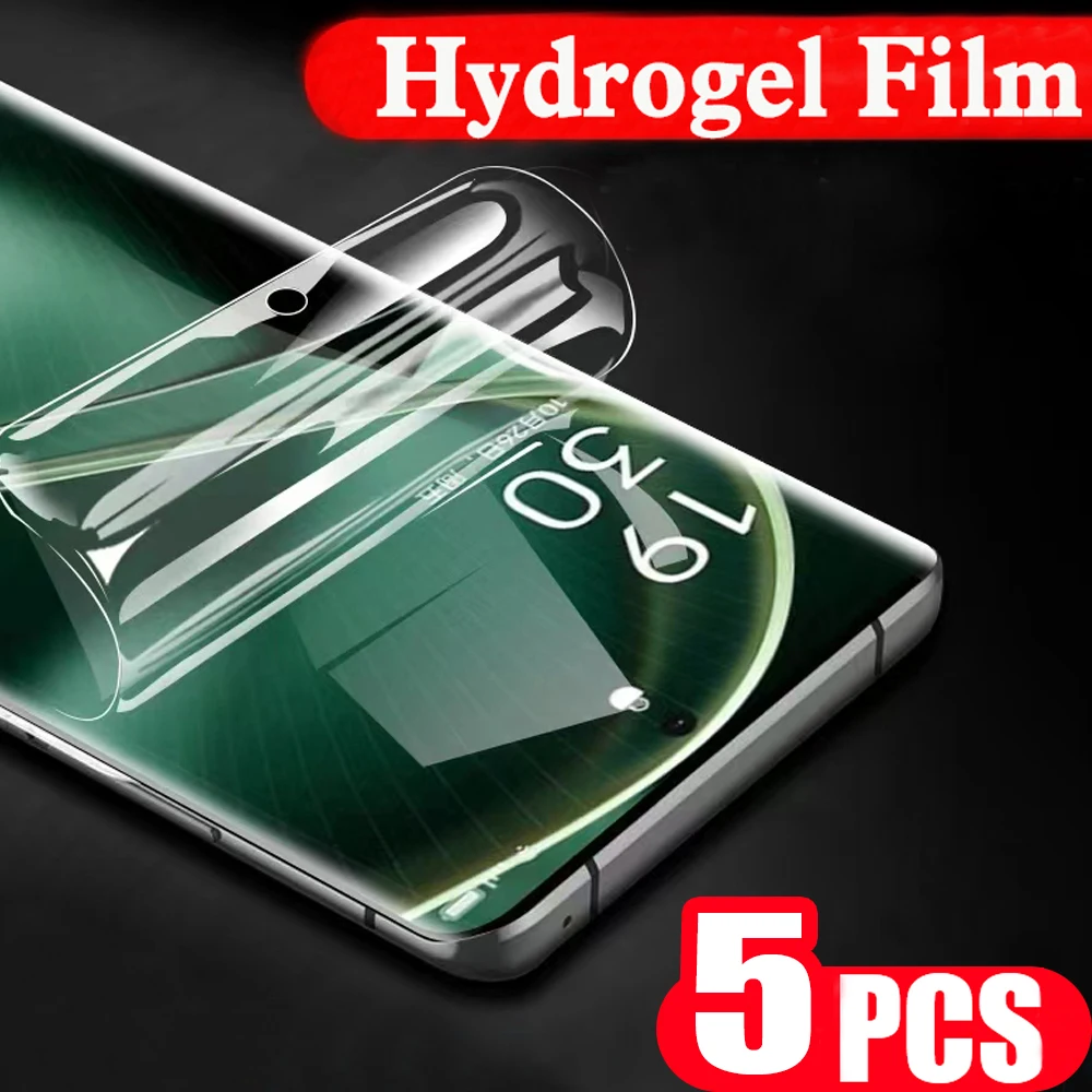 5Pcs Smartphone protective film for OPPO Find X3 Neo X5 X6 pro X2 lite X Hydrogel film screen protector Not Glass full cover HD