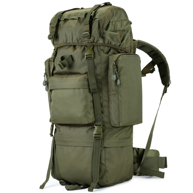 70L Backpack Waterproof Oxford 1000D Mountaineering Backpacks Casual Wear-resisting Camouflage Bag