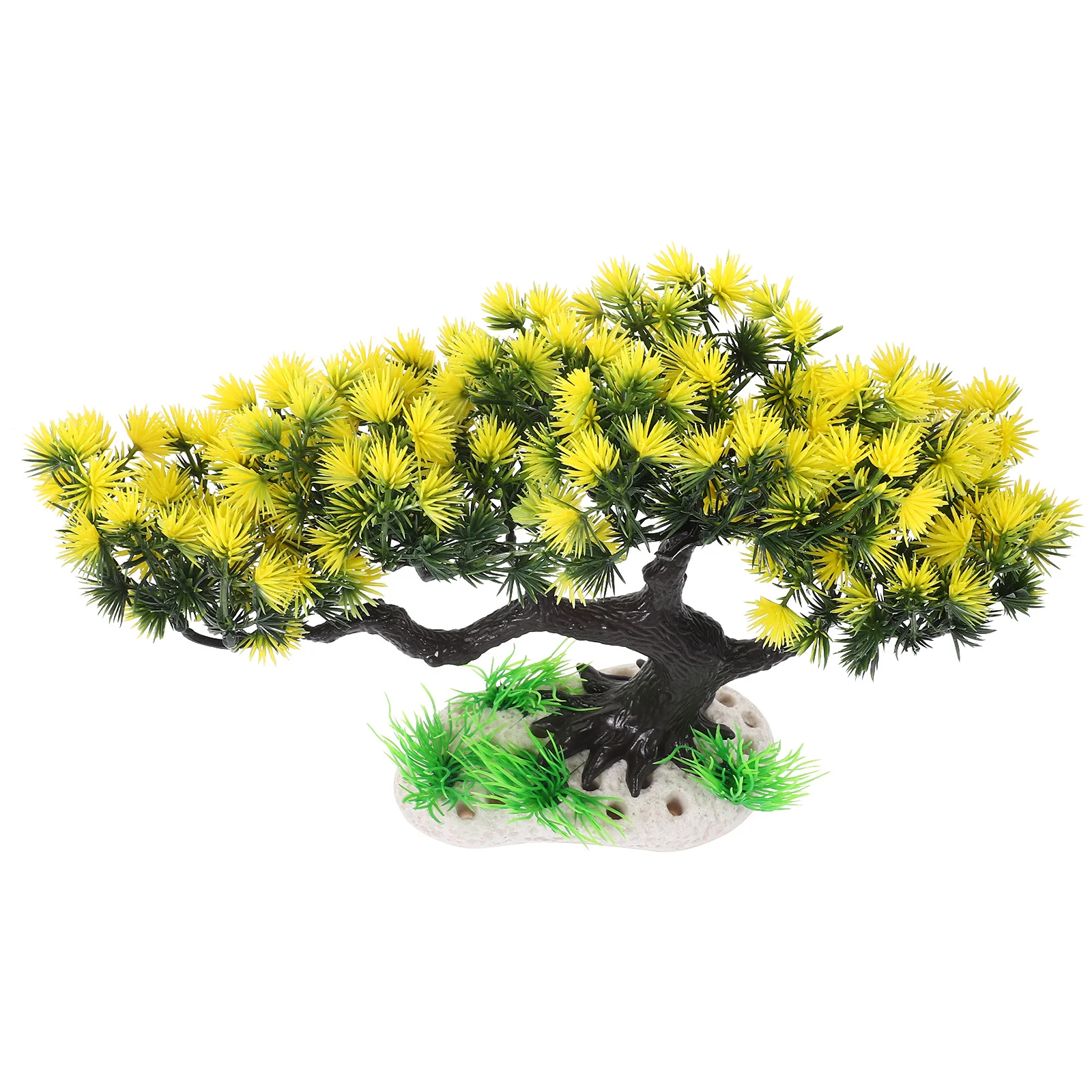 

Aquarium Tree Decor Fake Fish Tank Tree Ornament Simulation Landscape Prop Small Compact Wear Resistant Longtime Use