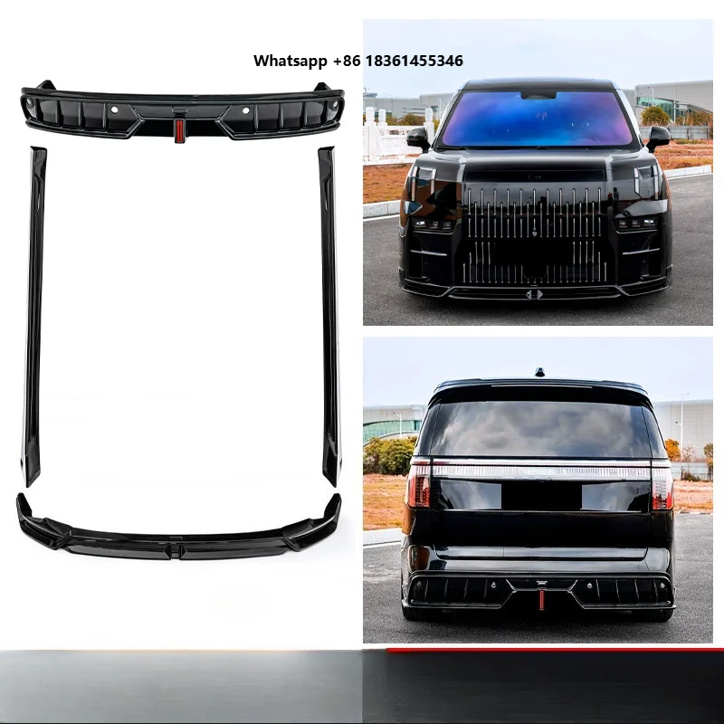 For 009 2022-2025 modified Black Surround body kit Car Accessories Front lip rear Lip Side Skirt