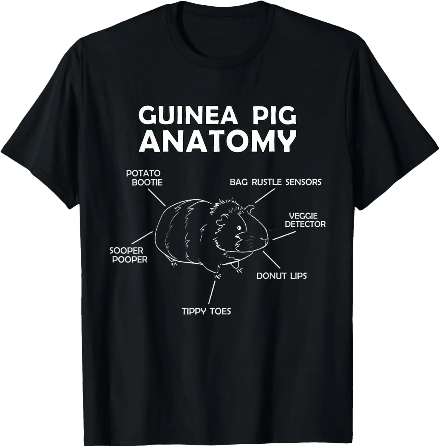 

Anatomy of a Guinea Pig Clothes Cavy Outfit Gift Guinea Pig T-Shirt