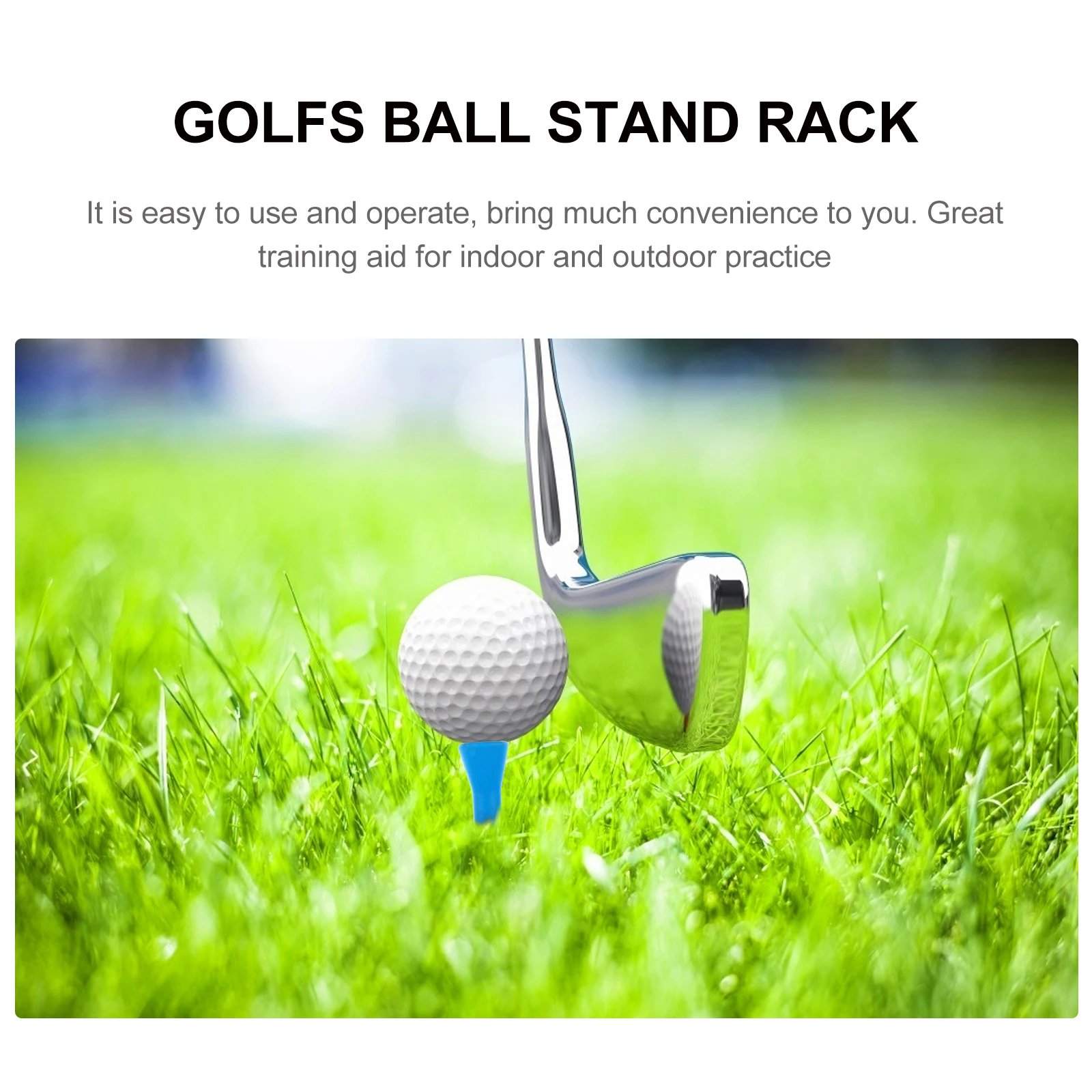 

Elastic Golf Tees Durable Equipment Supplies Training Tool Ball Stand Holder For Indoor Outdoor Practice Lightweight Portable