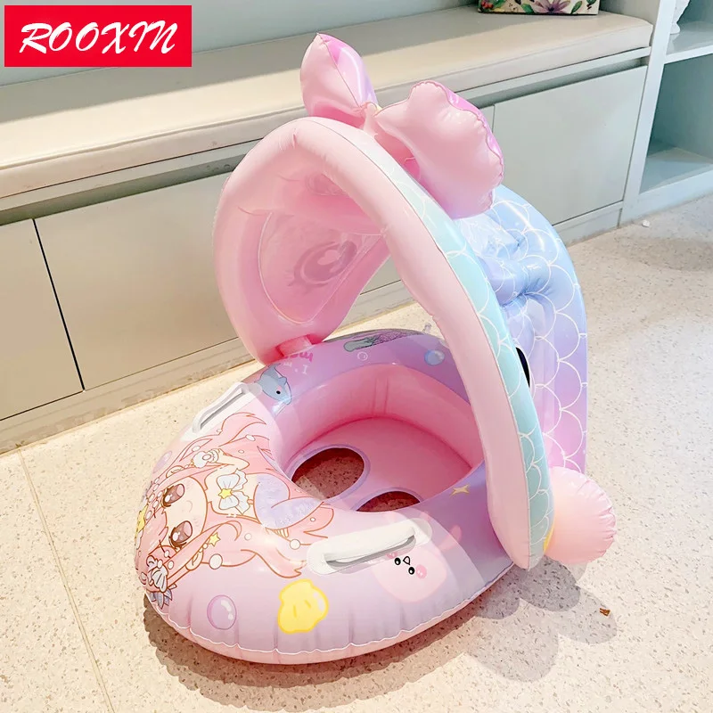 ROOXIN Baby Swimming Seat Ring Inflatable Toys Children Swim Ring Tube For Kid Swimming Seat Circle Float Swim Pool Equipment