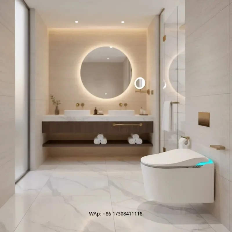 Sanitário Inteligente com Bidê - Sensor de Radar, Assento Aquecido, Descarga Automática e Silenciosa