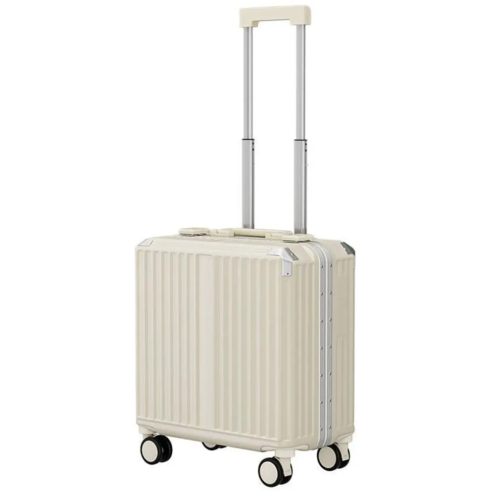 Valise d'embarquement à roulettes en PVC avec cadre en aluminium, étui de voyage universel, boîte à mot de passe, valise à roulettes portable, nouveau, 20 po