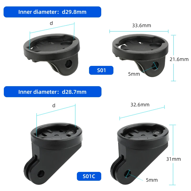 MTB Road Bike Front Light Stand Bracket Speedometer Computer Mount Holder for Garmin Blackbird Xoss Rockbros RHL-1000