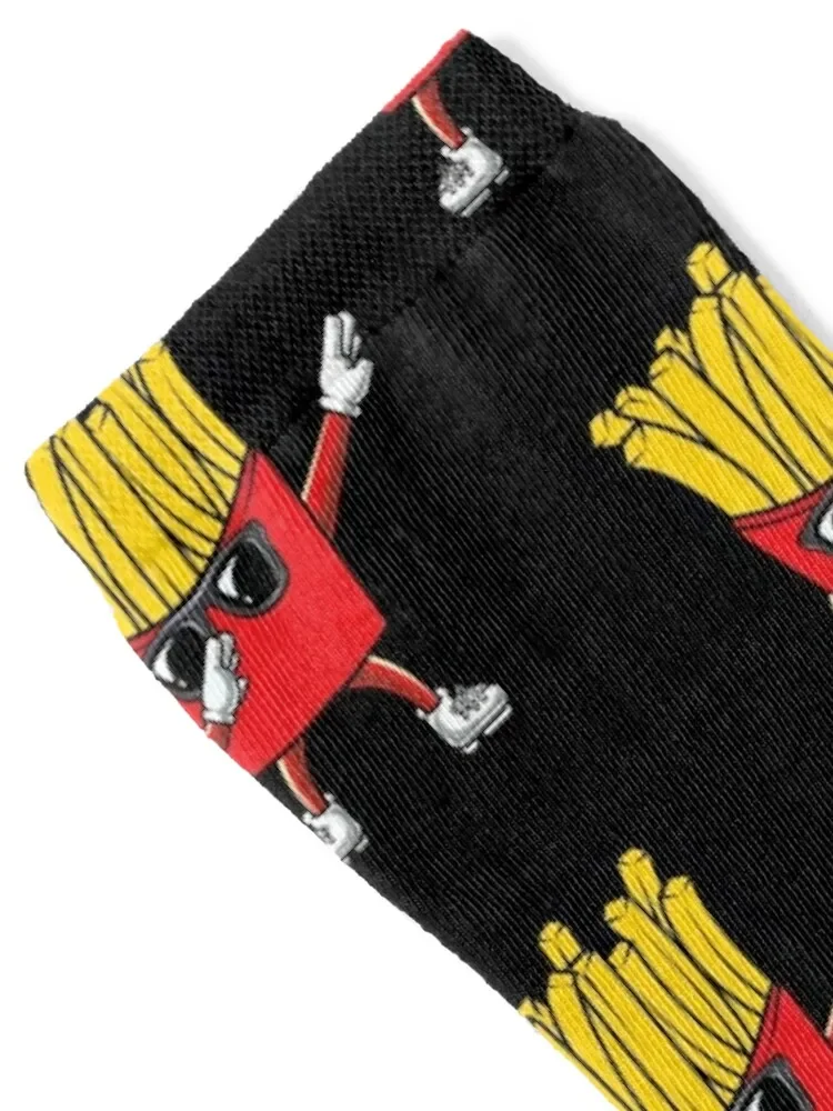 قميص مضحك لمحبي القلي الفرنسي - بطاطس مقلية - هدايا الوجبات السريعة، جوارب قطنية للرجال والنساء #2