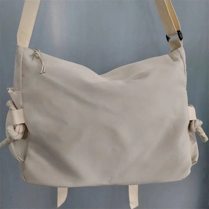 Japanese Simple Messenger Bag Korean Bag Student Nylon Waterproof Canvas Bag Crossbody Bags for Women Satchels