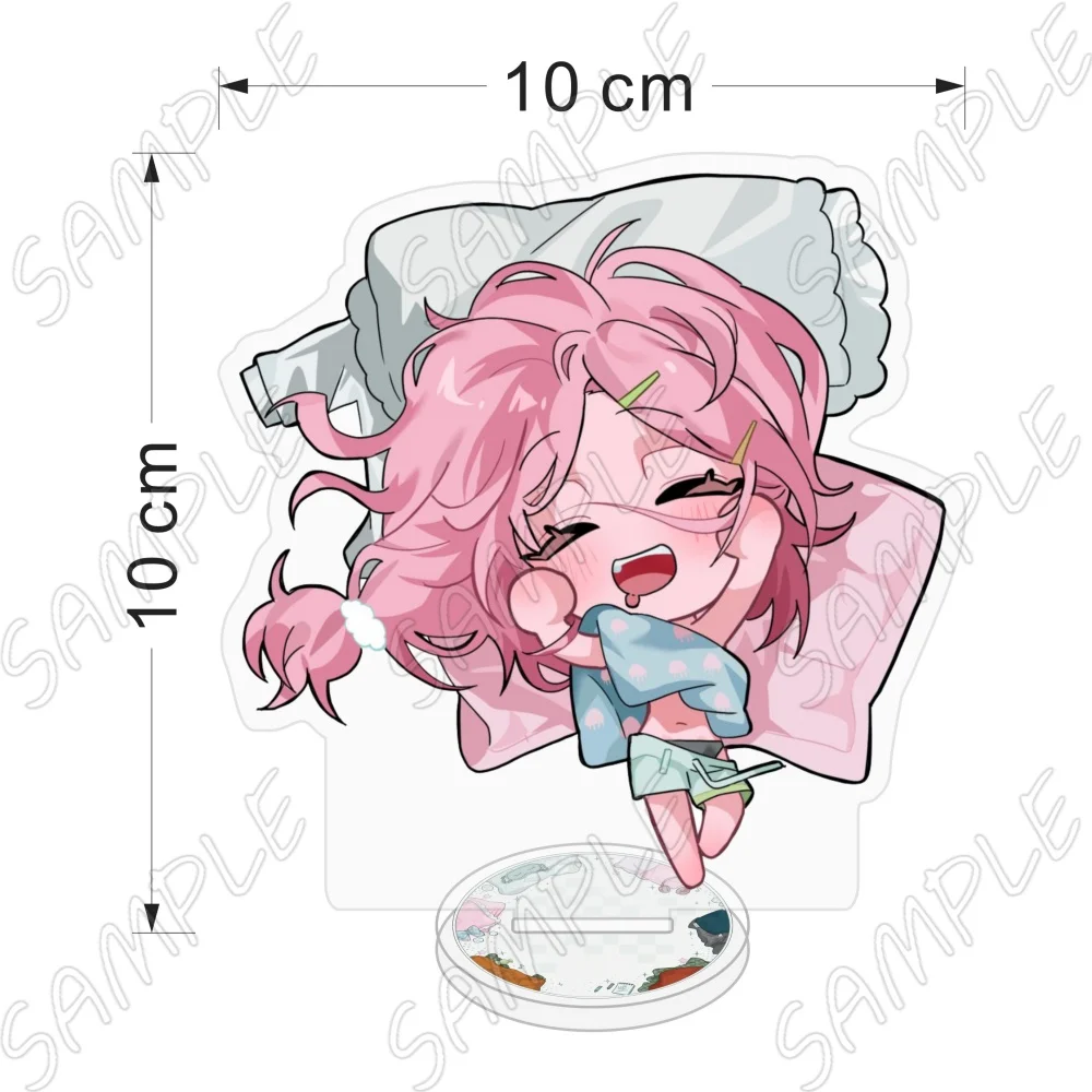 Alien Stage Anime Acrylic Standee 10cm Cute Chibi Mizi Sua Ivan Till Sleeping Pillow Figure Desk Model Plate Decor Keychain