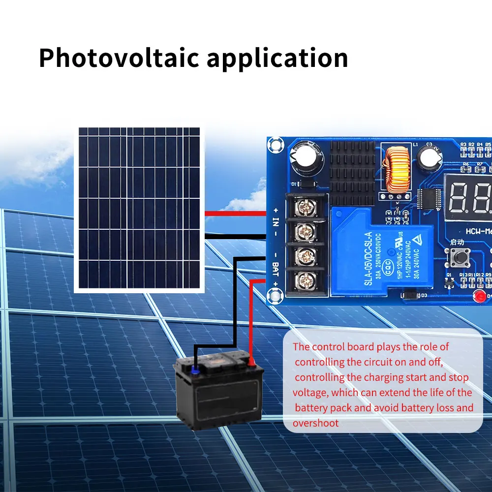 Battery Lithium Battery Charging Control Module M634 Digital Full Power Failure Overcharge Protection DC 6V-60V