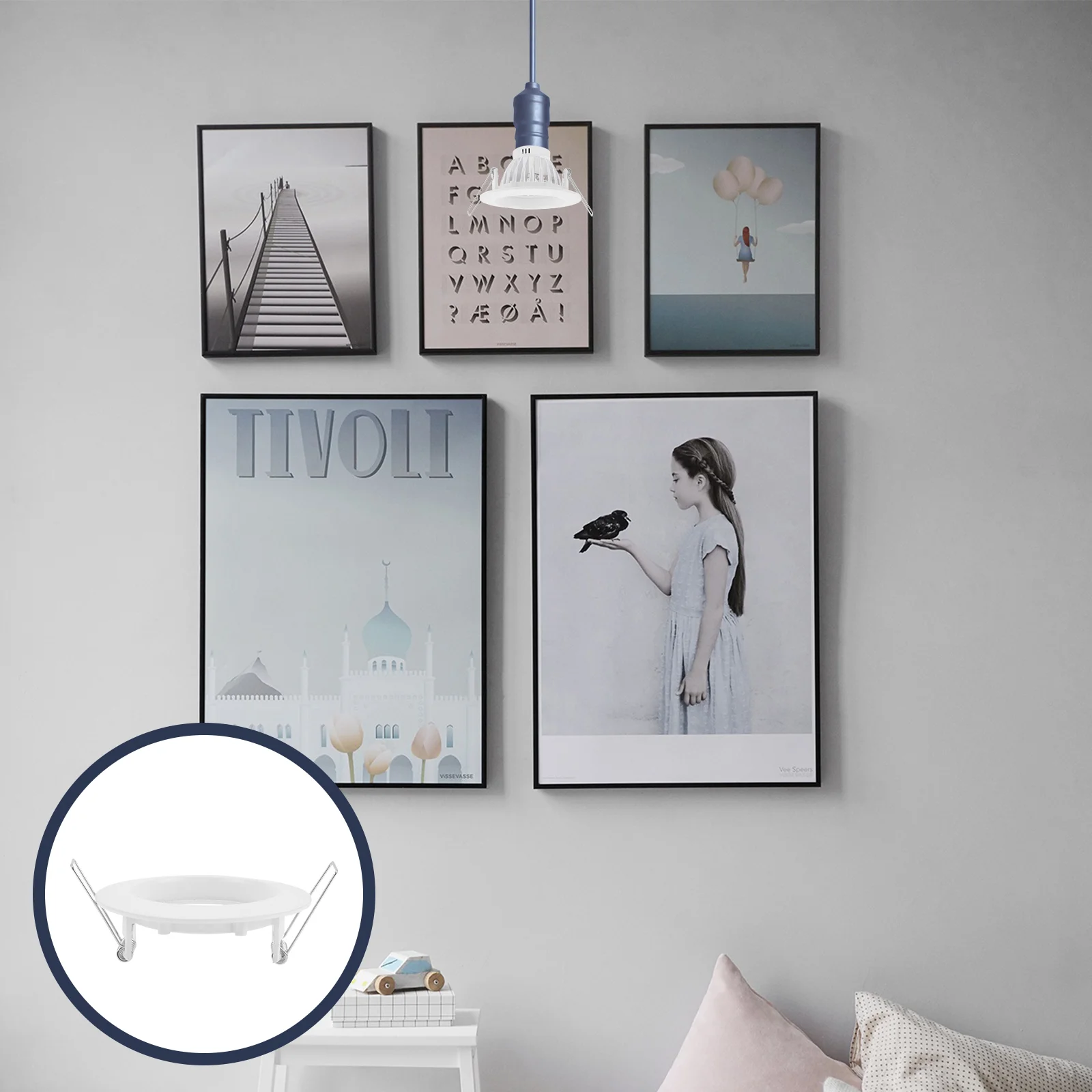 

5 шт. рамка для прожектора, фитинг абажура, лампы, напольный кронштейн, корпус чашки, металлические опорные абажуры из цинкового сплава