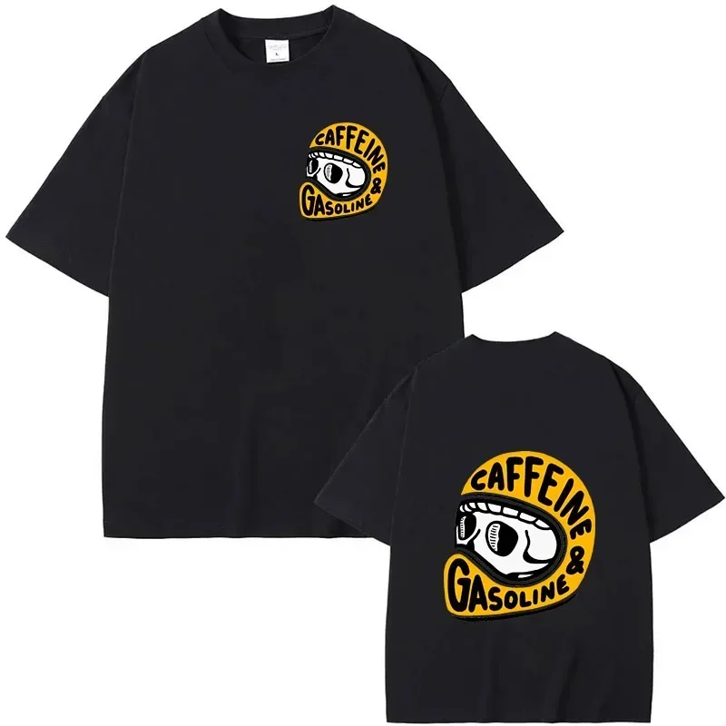 2025 männer T-shirt Gothic Harajuku Biker Schädel Graphic Tee Männer Baumwolle Mode Kurzarm Tops Dark Punk Schädel Retro t-Shirt
