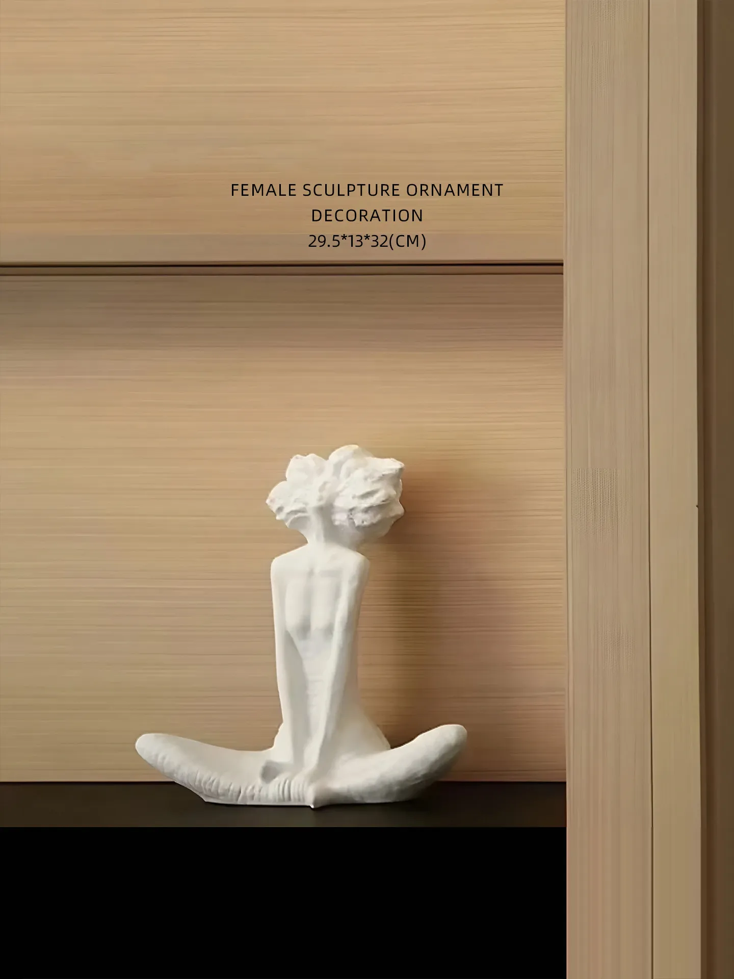 Figurine Sculpture Ivory White Abstract Human Body Statue Creative Art Living Room Desktop Modern Home Interior Decor Ornament