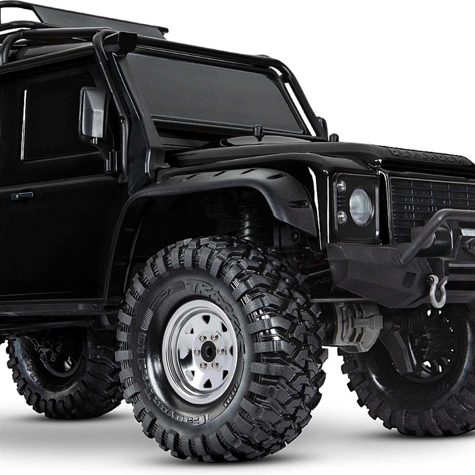 RCXAZ سبائك الألومنيوم معدن 1.9 "حافة سلسلة للتقييد ل 1/10 RC الزاحف محوري SCX10 TRX4 TRX6 Redcat Traxxas كابرا GEN8 RC4WD D90