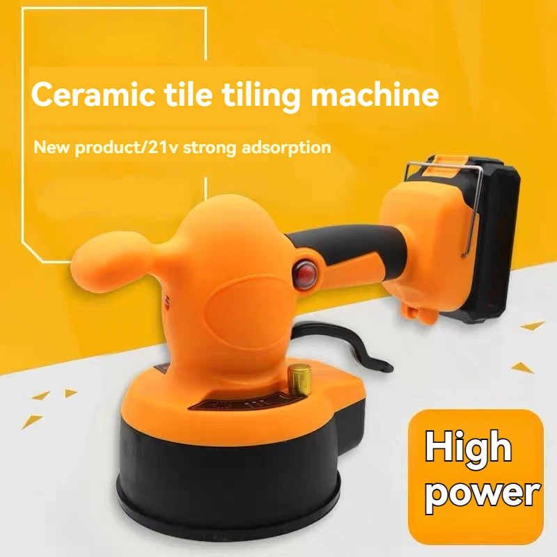 1300Ah/5200Ah Rechargeable Tile Leveling Machine Lithium Battery Floor Wall Tile Tiling Suction Cup Vibration Leveling Tool