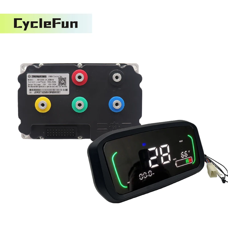 

84V DC 330A FarDriver Controller ND84530 BLDC Sine Wave with N7 Speedometer for Electric Motorcycle E-Scooter