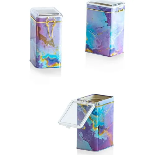 Contenedor de almacenamiento Ziplock rectangular, Set de 3'l, 75x100x150 Cm. Morado