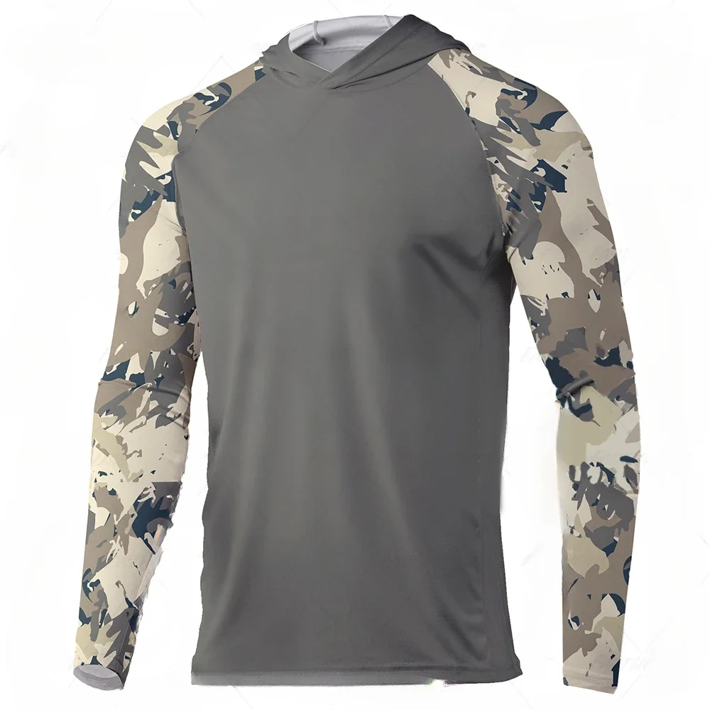 

Fishing Hoodie Men Clothes Summer Breathable Long Sleeve Fishing Jersey Sun Protection Camouflage Fishing Shirts