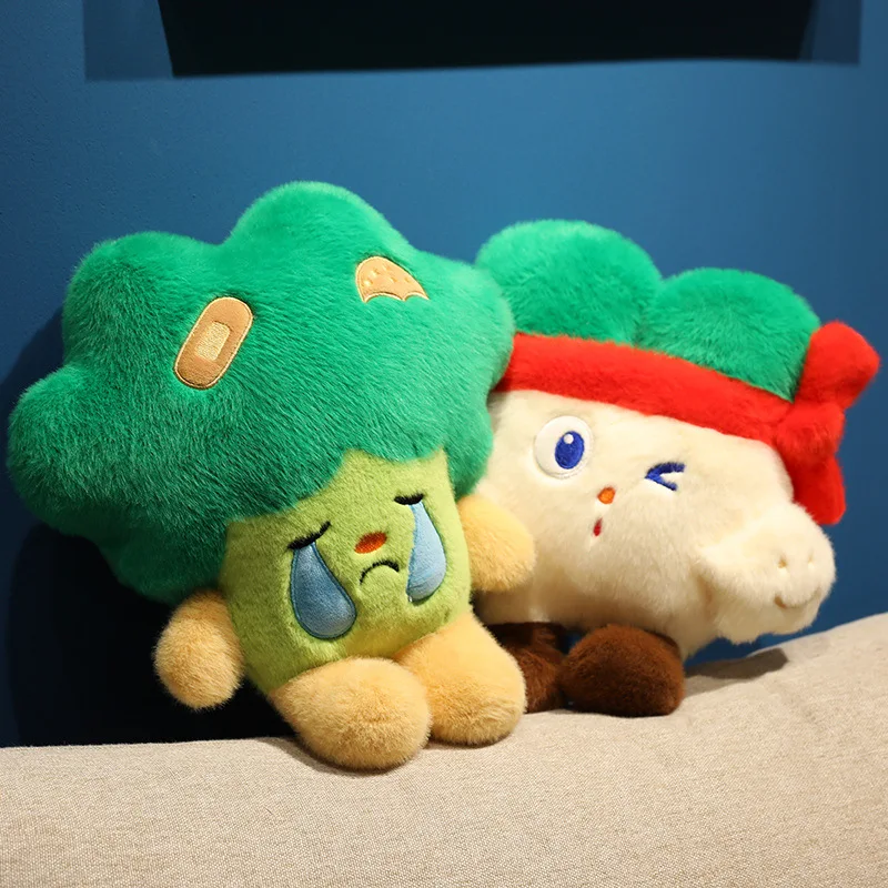 Grappige groente pluche set knoflook juichen luie aubergine woordspeling knuffel schattig voedsel pop voor bureau decor cadeau voor vrienden