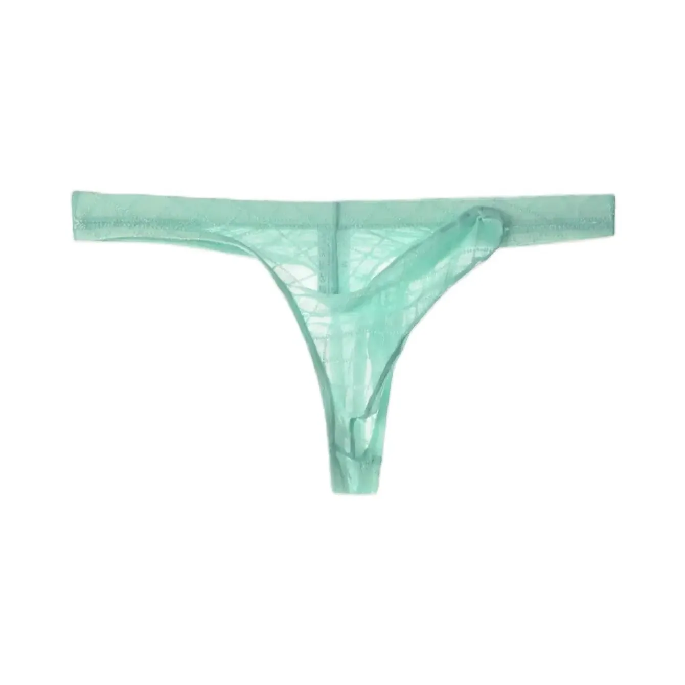 

3PCS Casual sports basic knitted fabric soft random stripe low waist Men's breathable quick drying seamless sexy mesh thong