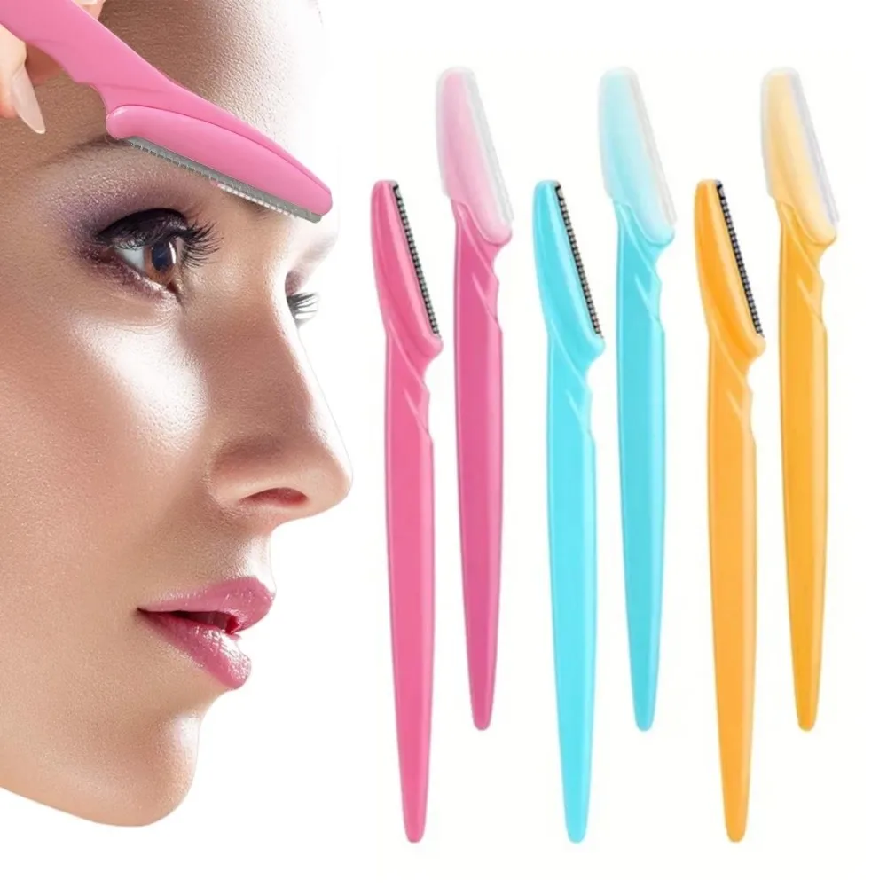 Safe with Protective Cover Face Razor Shaver Function Compact Brow Shaver Hair Trimmer Eyebrow Trimmer Beauty Tool