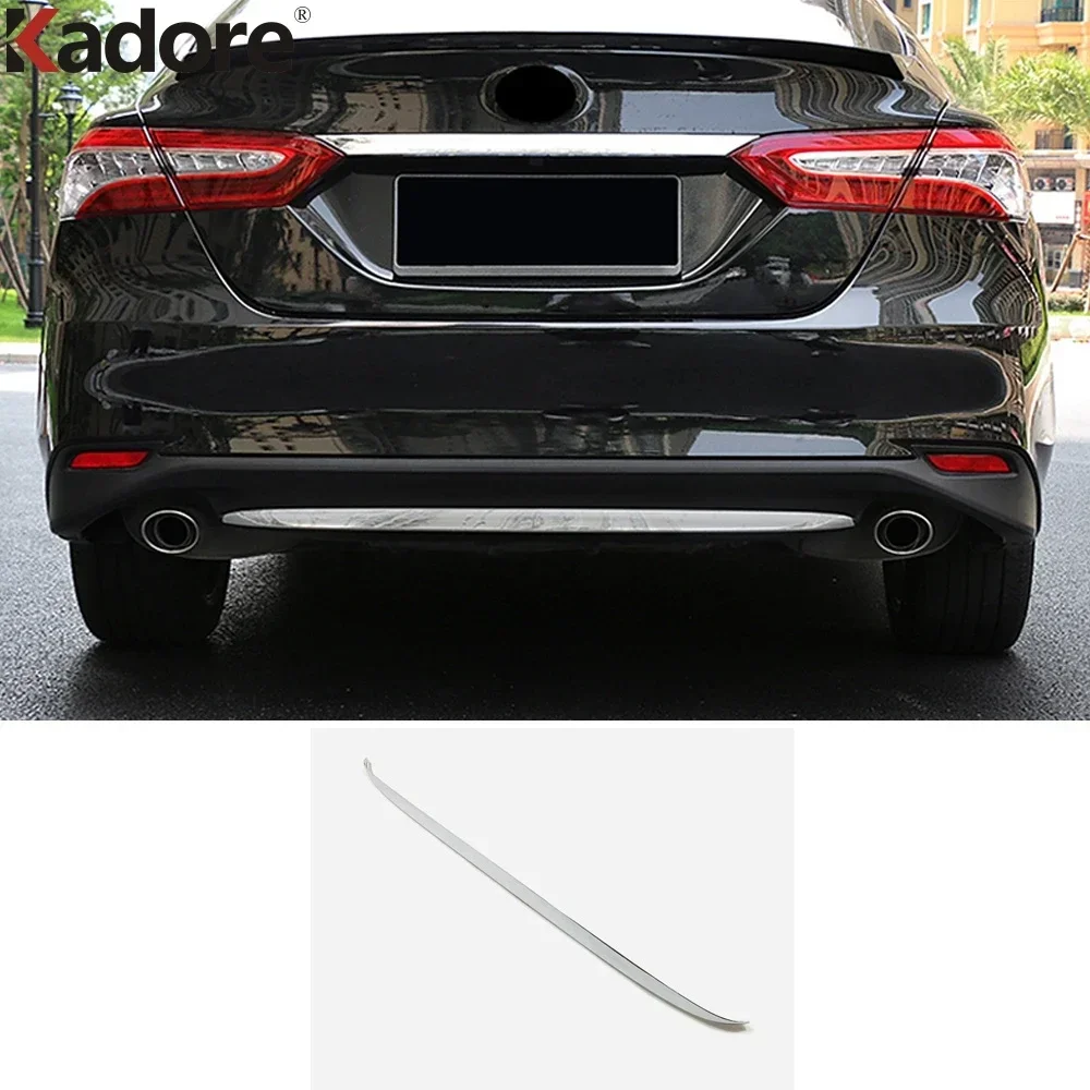 

For Toyota Camry 70 LE XLE 2018 2019 2020 2021 2022 2023 Chrome Rear Bottom Bumper Cover Trim Molding Strip Car Accessories