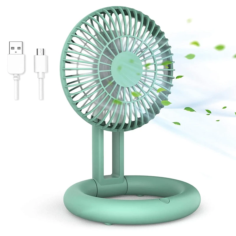 

Wireless Fans Adjustable Desktop Fans USB Rechargeable Table Fans Foldable Portable Personal Fan For Home