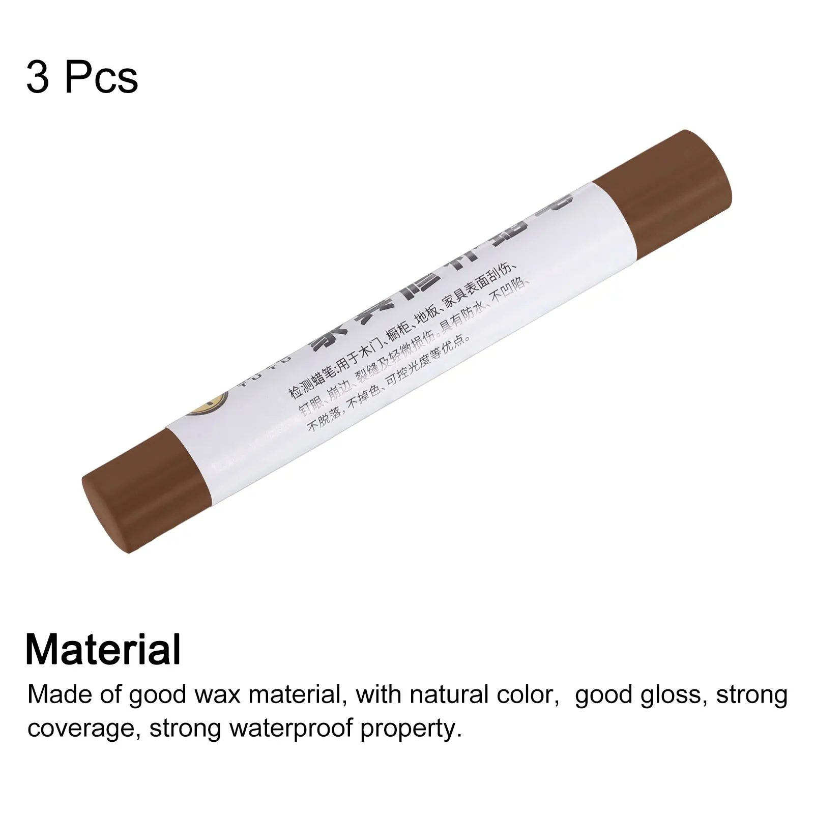 3Pcs Wax Filler Stick Furniture Markers for Touch up Wood Furniture Repair Tool Wood Scratch Repair Pen Furniture Repair Crayons