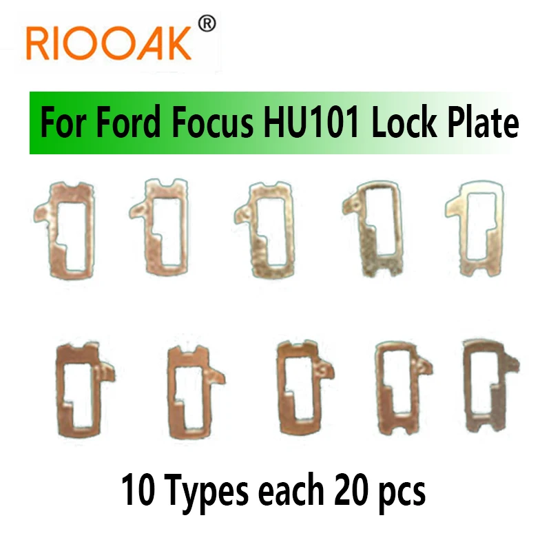 

200pcs/lot HU101 Car Lock Reed Plate For Ford Focus Fiesta Ecosport Brass Material Locksmith Tools Car Lock Repair Kit