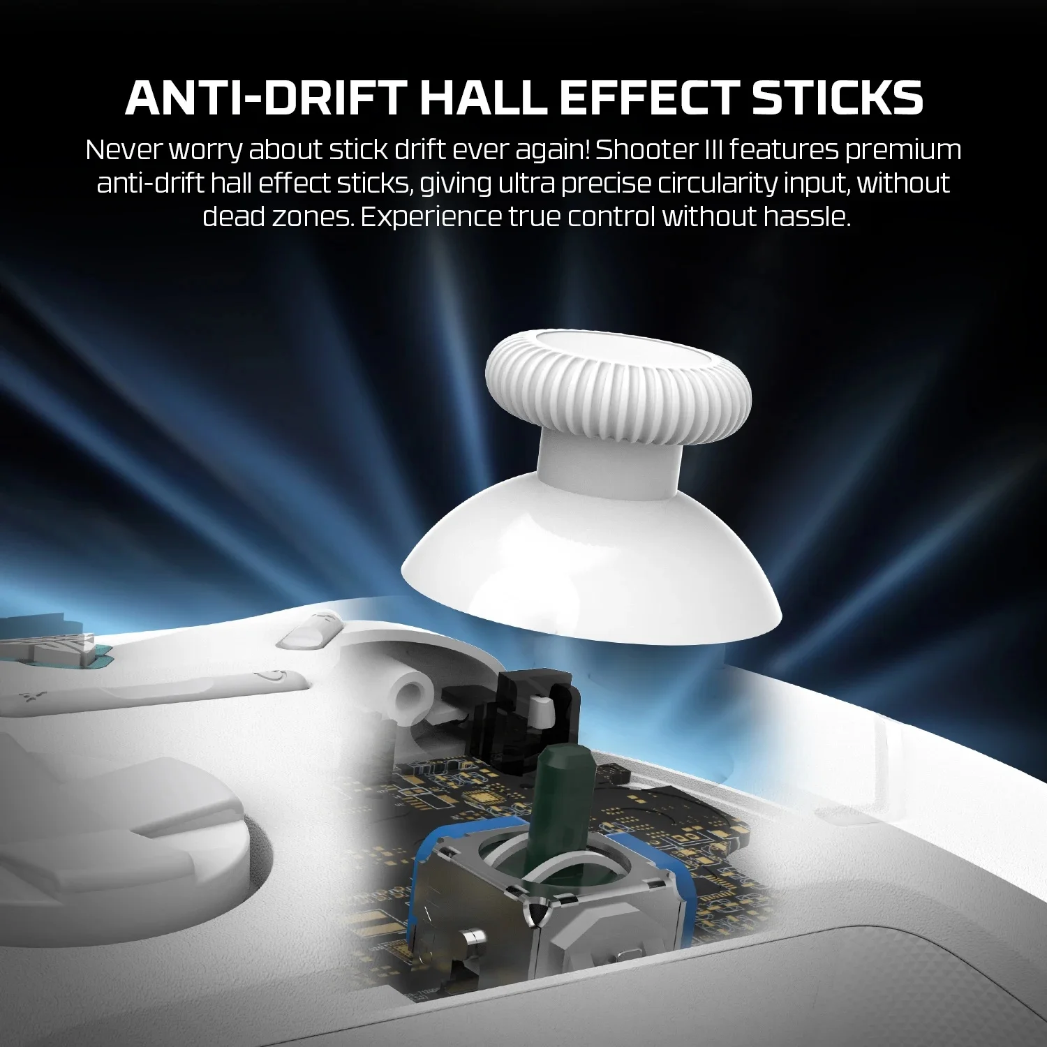 BIGBIGWON Wireless Gaming Controller for Nintendo Switch Gamepad with Hall Effect Trigger Function for PC/iOS/Android