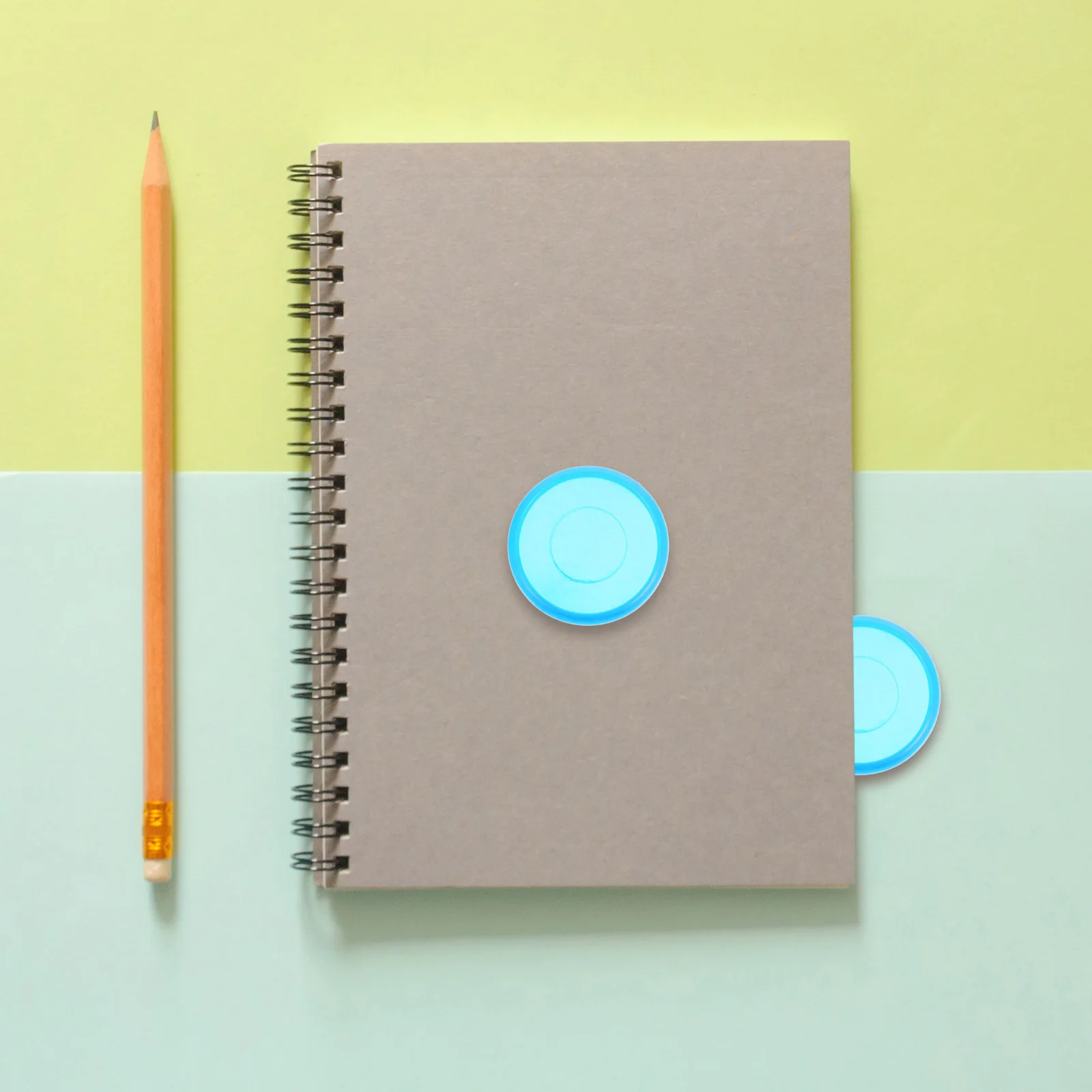 

44Pcs Plastic Binder Discs Loose Leaf Binding Rings Smooth Surface ABS for Notepads Planners Plastic Binding Disc