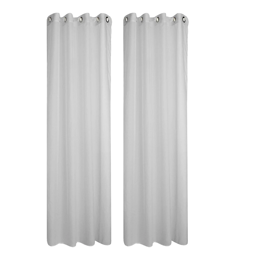 

Premium Sheer Voile Curtains White Lightweight Airy Window Tulle For Living Room Bedroom Hall Villa Patio Decor