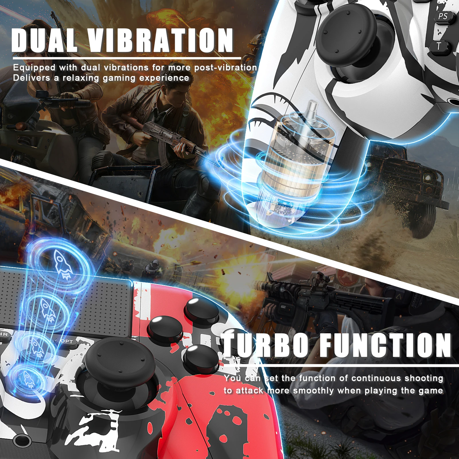 Wired/Wireless Controller For Sony PS3/PS4 Touch Joystick 3D Game Operator Console Anti slip Retro Gaming Accessories