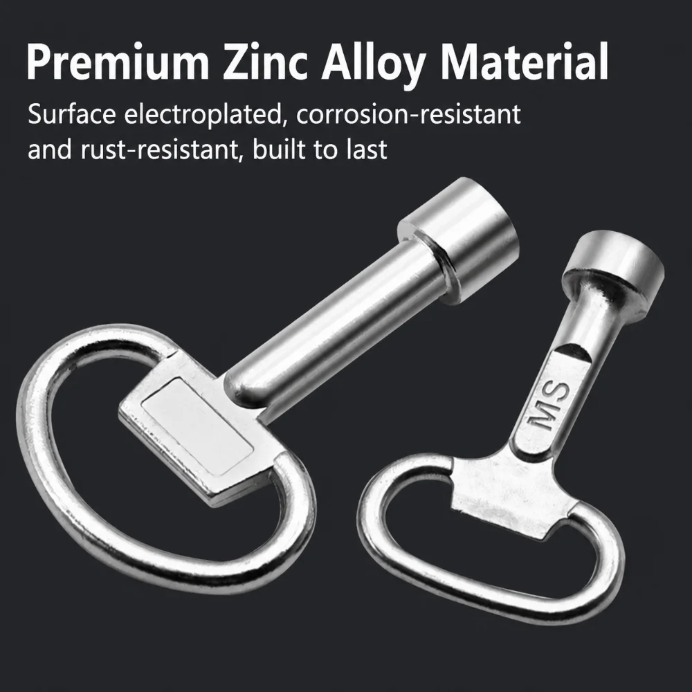 Multi-purpose Triangle Valve Wrench Solid Structure Durable Material Triangle Key Universal Use Labor Saving