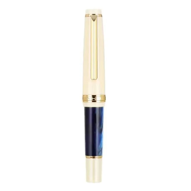 

New Jinhao 82 Acrylic Resin Fountain Pen Gold/Silver Blade Nib F/M 0.5/0.7mm Ink Writing Gift Pen for Office School Supplies