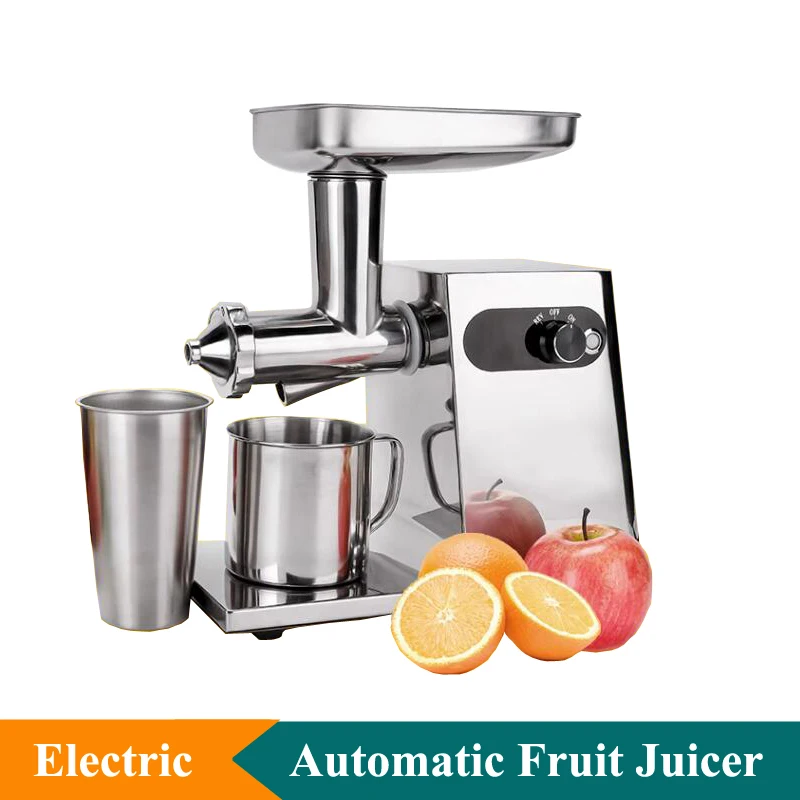 220V Electric Fruit Juicer Machine Stainless Steel Juicer Machine For Sugar Cane Juice Multifunctional Vegetable Juicer Machine