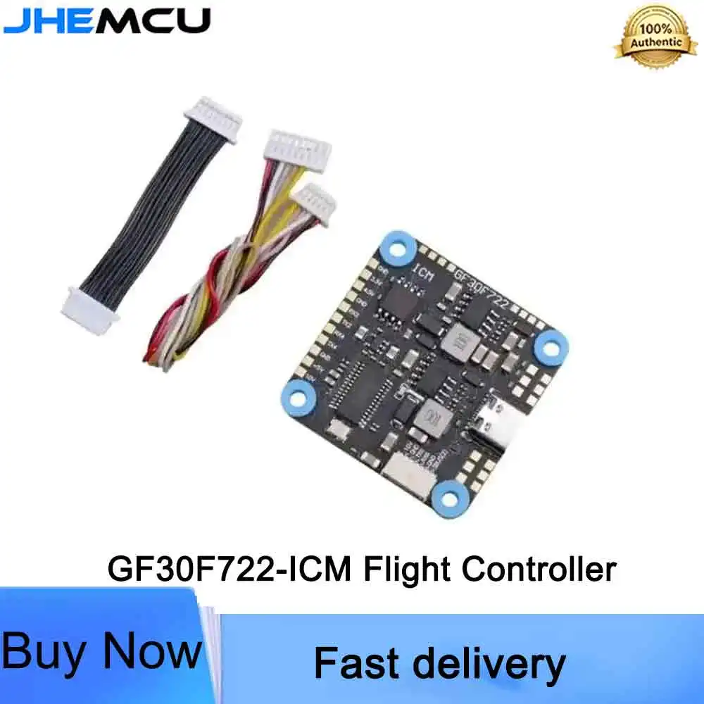 JHEMCU GF30F722 ICM F722 Flight Controller with Barometer OSD 5V 10V Dual BEC 3 8S 30 5x30 5mm for FPV Freestyle HD Drones