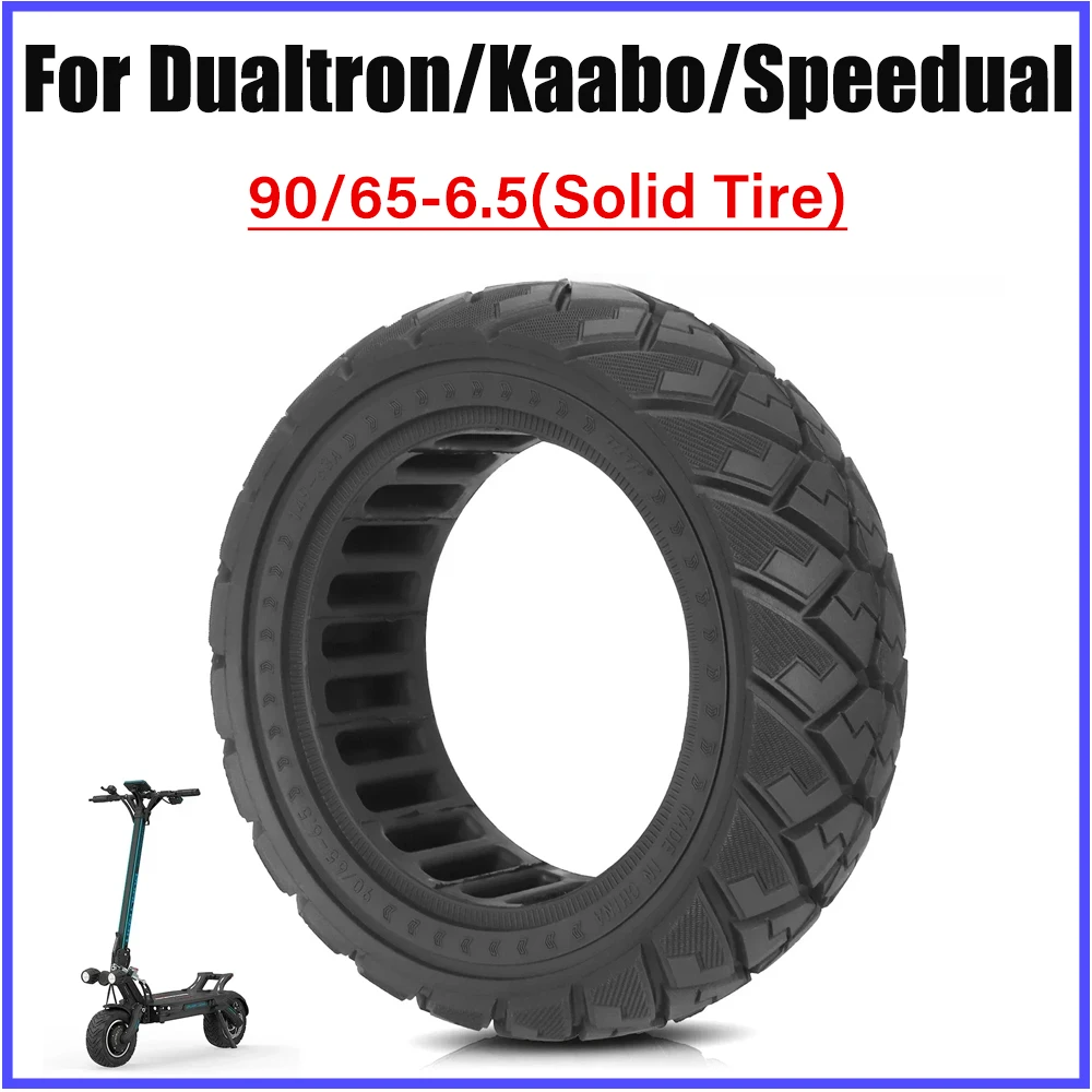 

90/65-6.5 Solid Tubeless Tire All Terrain Thickened Wear-resistant Tire for Dualtron /Kaabo /Speedual Electric Scooters