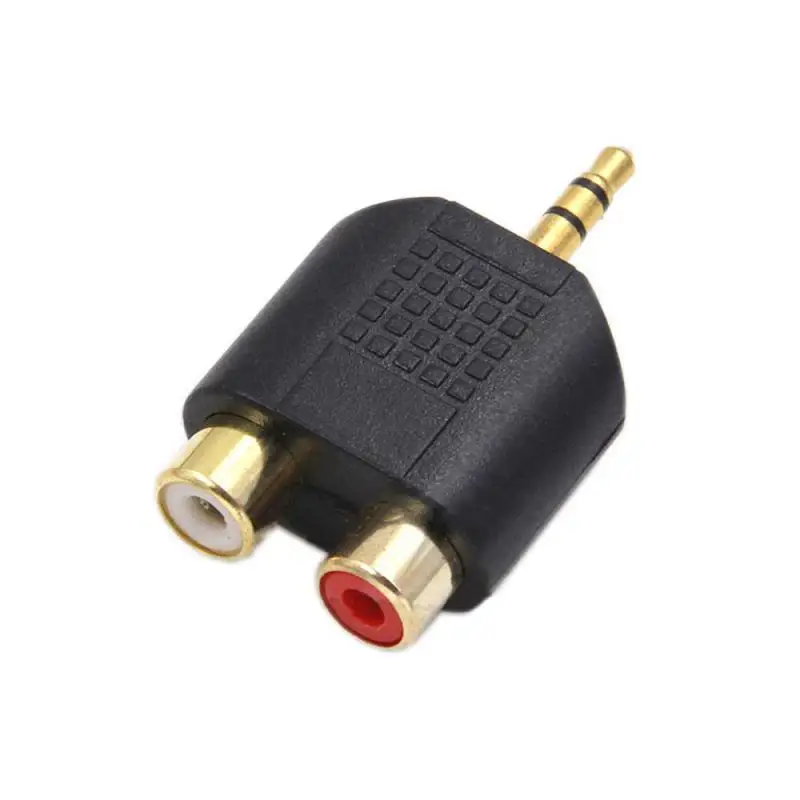 3.5mm Stereo M/F Male Jack Out Plug To 2 RCA Female Splitter Adapter Connector Stereo Male To 2X RCA Female Adapter