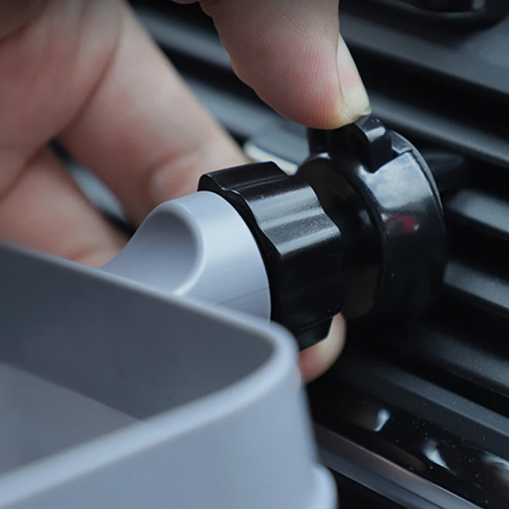 

Mini Car Organizers for Snacks Vent Mounted Sauce Holder French Fry Dipping Cup Portable Clip for Condiments on Road