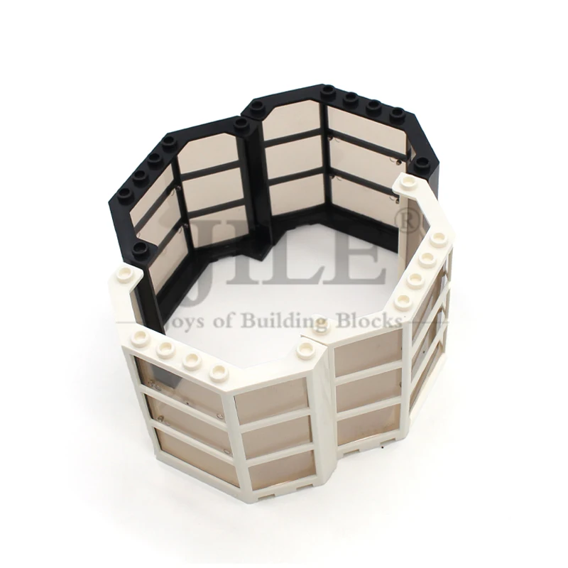 4pcs MOC 30185c01 French Window 3x8x6 with Glass House Building Block Bricks Accessories Compatible Educational Creative Toys