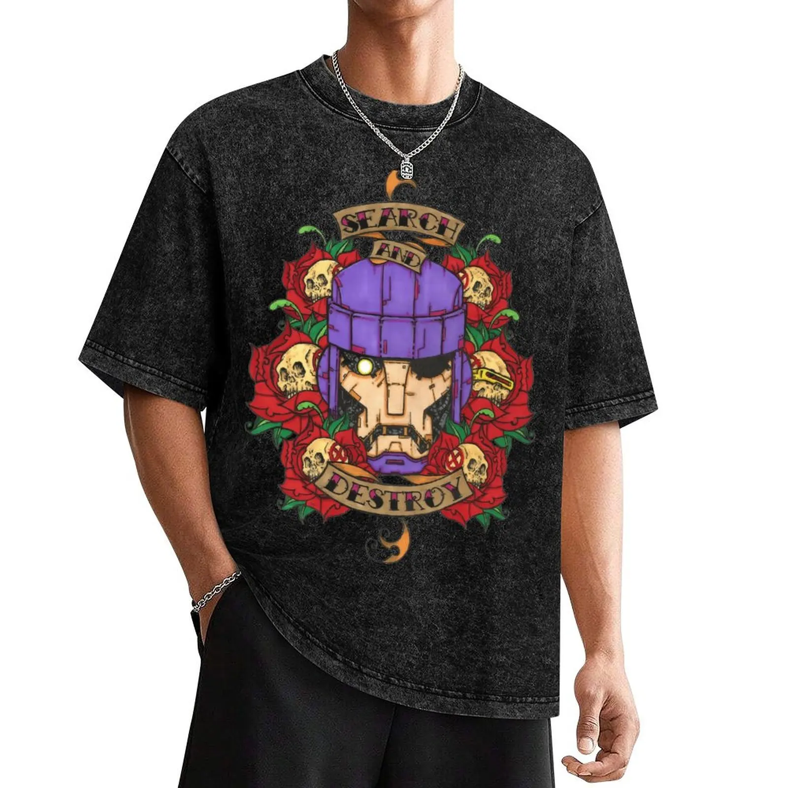 

Search and Destroy T-Shirt anime tshirt graphic t shirt vintage blue archive vintage black t-shirts for men