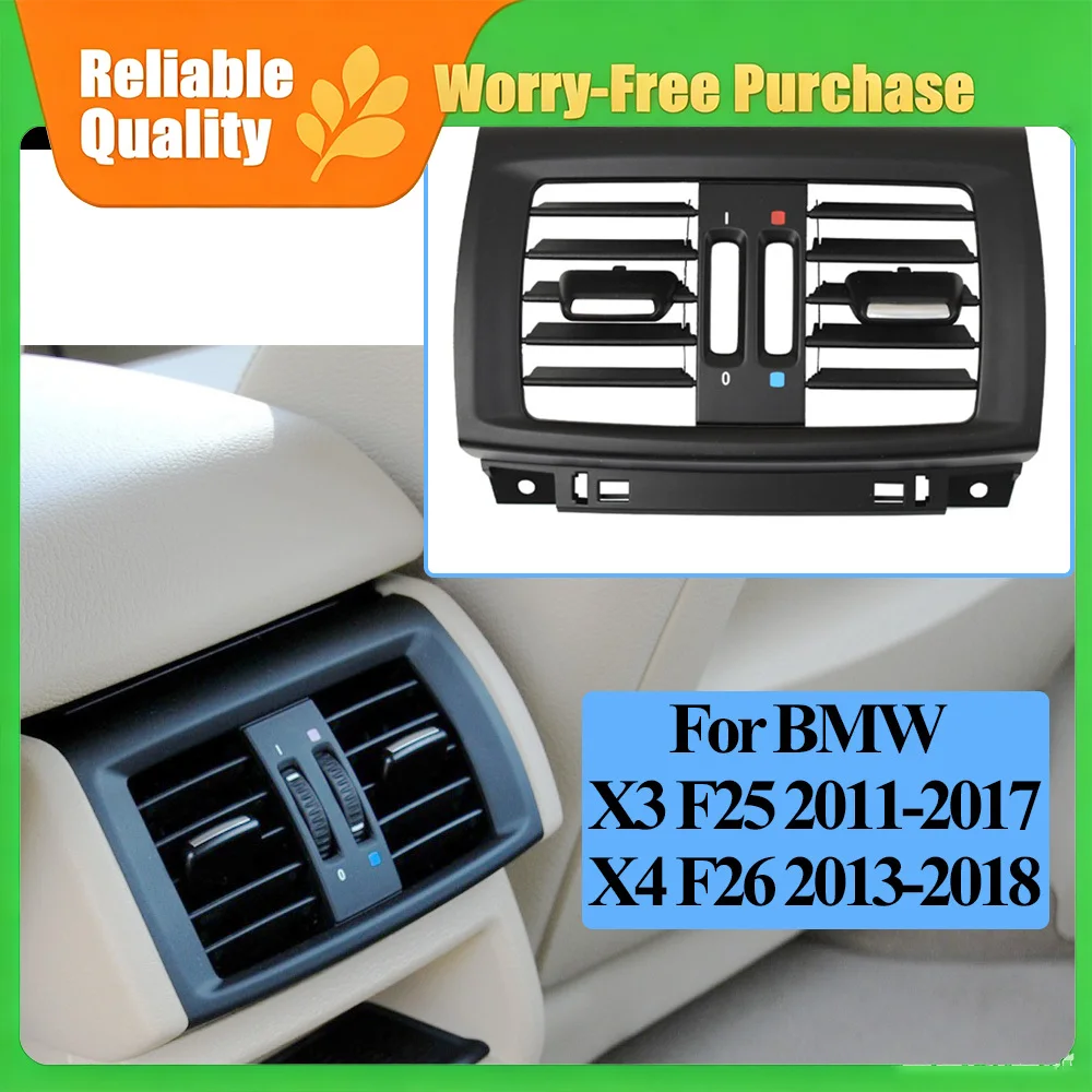 For BMW X3 X4 F25 F26 2010-2016 64229200888 Car Fresh Rear Air Conditioner AC Vent Outlet Grille Panel Cover Replacement