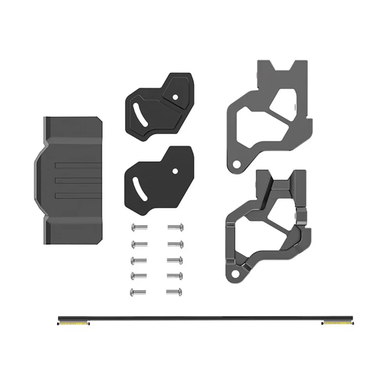 Kit Peningkatan Pelat Samping Kamera ABKI-CNC dengan Kabel Koaksial 220MM untuk Bagian Drone FPV Chimera 7 Pro V2/DJI O4 Pro