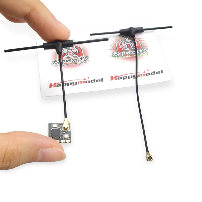 جهاز استقبال Happymodel EP1 RX 2.4G ExpressLRS معدل تحديث 500 هرتز خفيف للغاية مقاس نانو لطائرة RC FPV طويلة المدى LR4/LR7