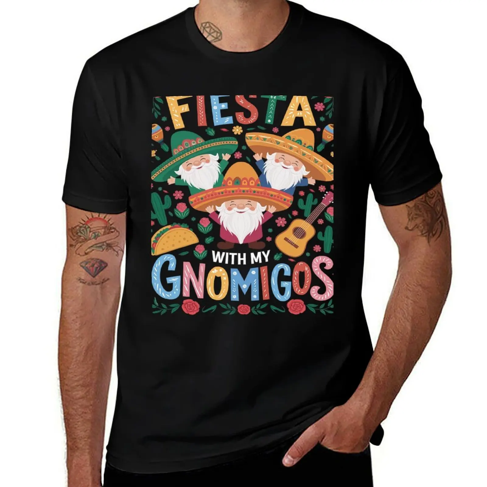 

Gnome Fiesta with My Gnomigos Mexican Gnomes Cinco De Mayo T-Shirt sports fans topping Men's t-shirts