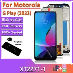 Pantalla LCD de 6,5 pulgadas para Motorola Moto G Play (2023), montaje de digitalizador de pantalla táctil para Moto Gplay 2023, piezas de reparación LCD