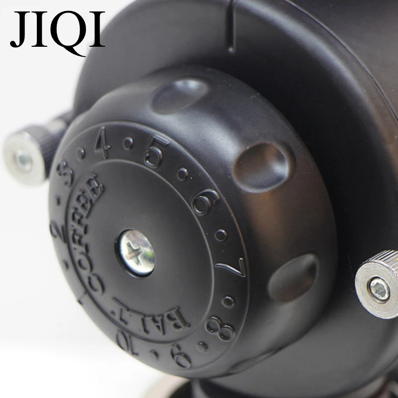 JIQI Electric Coffee grinder 10 File Adjustable Detachable Coffee Mill Stainless Steel sieve Flat Wheel Bean Grinding machine EU